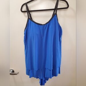 Blue Women's Swimsuit, Size 18W